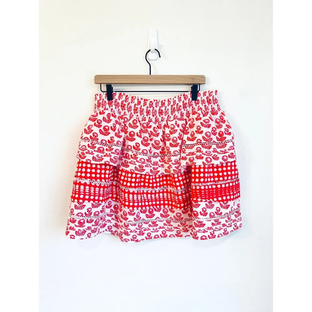 NWT Roller Rabbit for Target Tiered Mini Skirt Women's Large